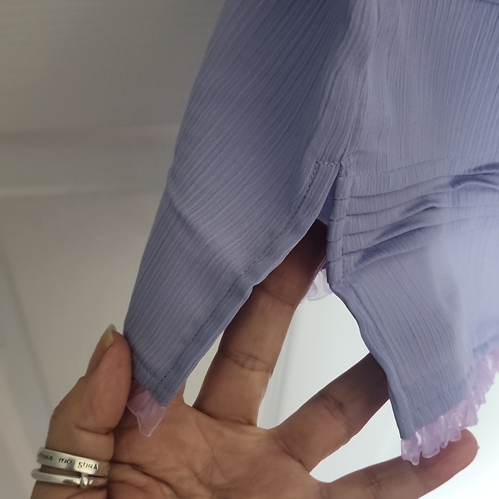 Periwinkle Button-Up Shirt - Picture 6 of 9